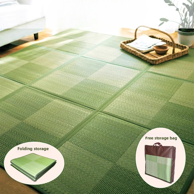 Tatami Mat Rush - Tapis d'herbe Rush écologique japonais, tapis