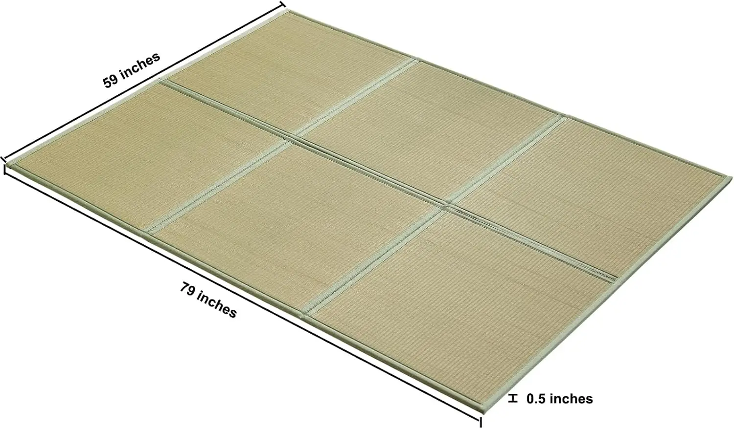 Tapis de sol en rotin naturel, - Tatami Mat Rush avis et prix