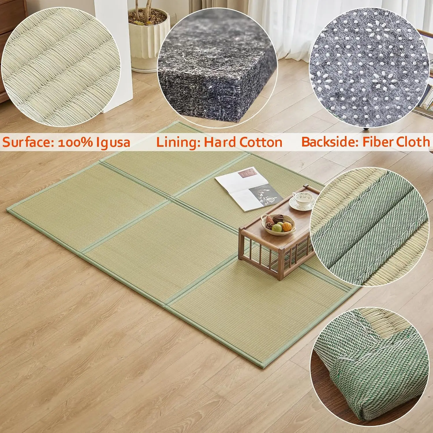 Tapis de sol en rotin naturel, - Tatami Mat Rush avis et prix