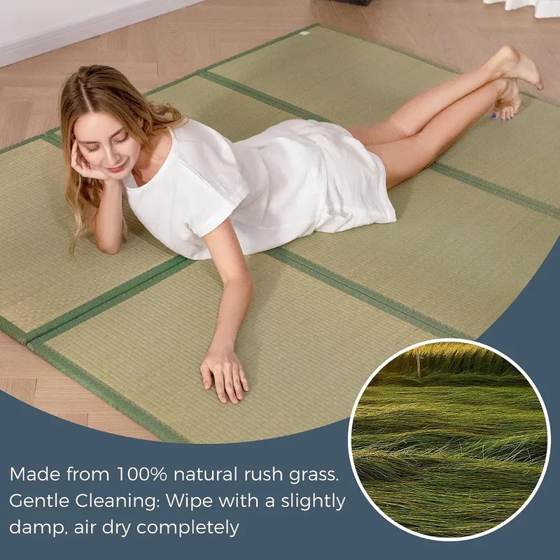 Tapis Tatami Japonais en Rotin - Tatami Mat Rush avis et prix