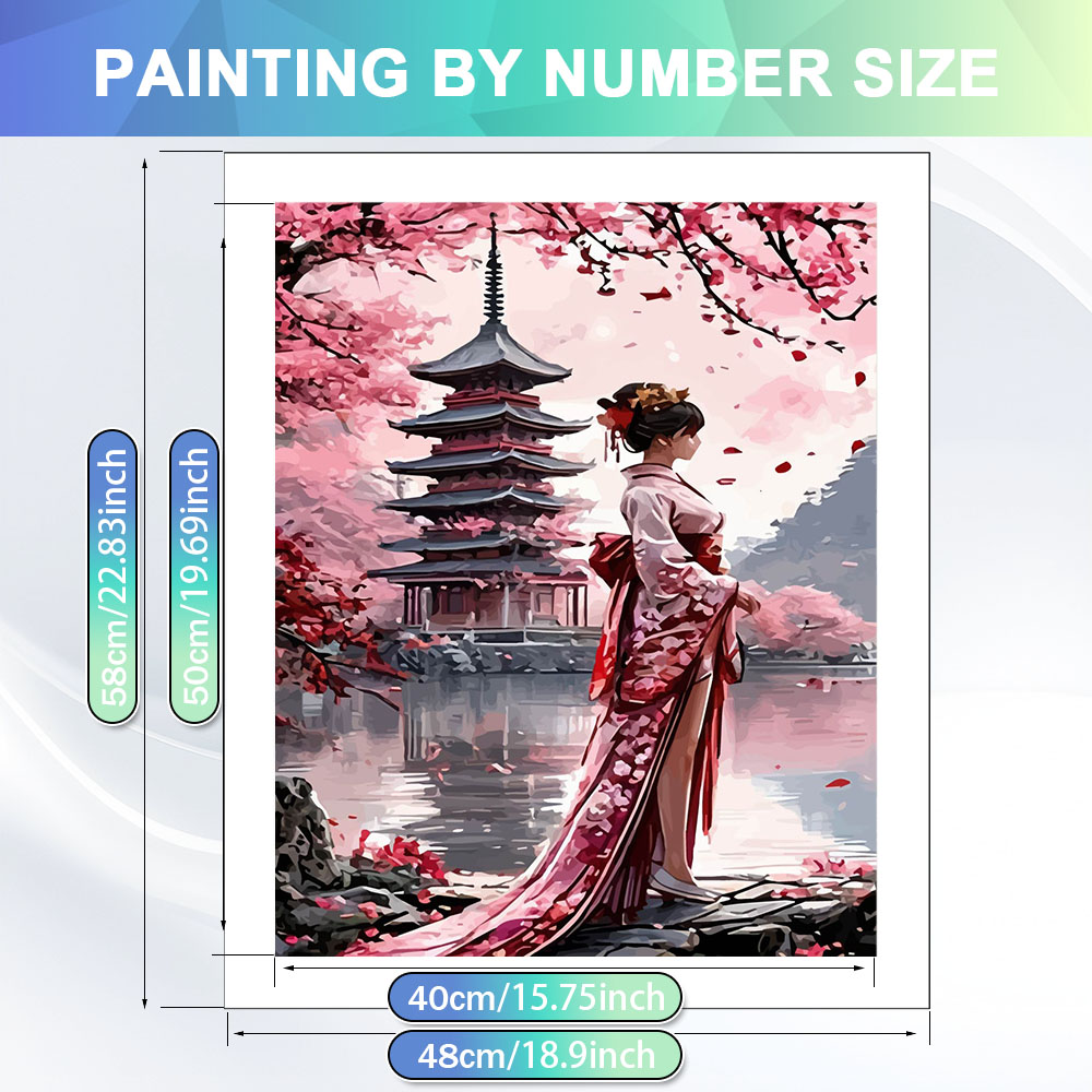 HUACAN Peintures par Numéros s - Japanese Women Lifestyle avis et prix