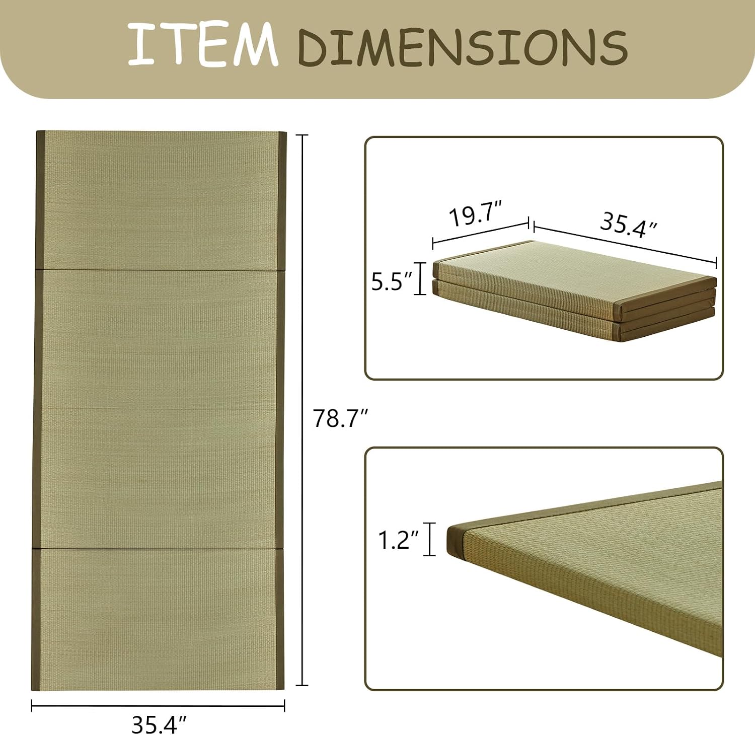 Tapis tatami traditionnel japo - Tatami Mat Rush avis et prix